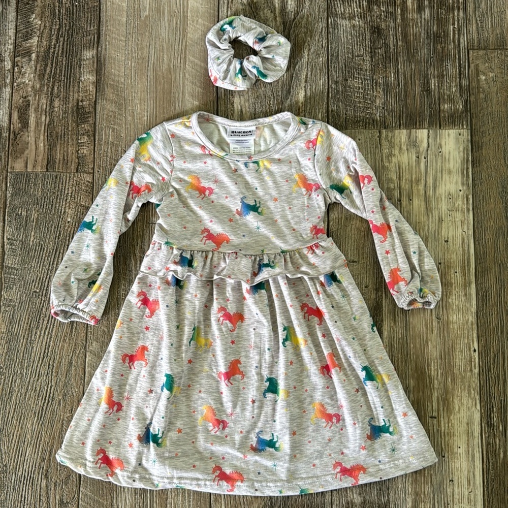Blueberi Boulvard Beautiful  🦄 Toddler Girl Dress, Size, 3T